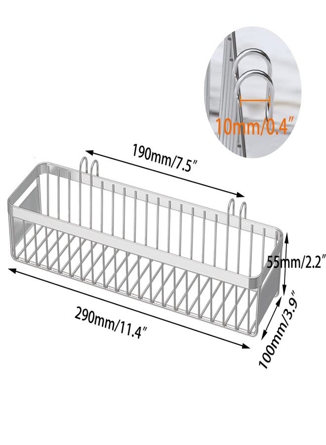 MINGFANITY Dish Racks，304 Stainless Steel Utensil Holder, Utensil Drying Rack, Basket Holder with Hooks, Rust Proof - Image 2